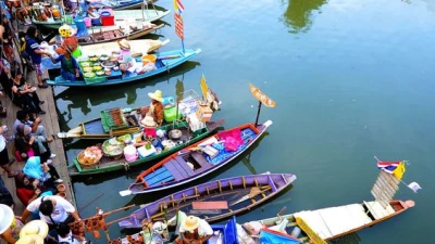 Bangkok Tour Package - 4 Days 3 Nights  -Damnoensaduak Floating Market